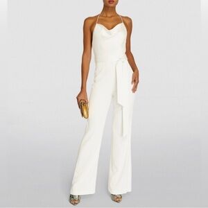 Alice + Olivia Cowl-Neck Primrose Jumpsuit